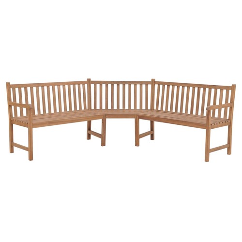 Teak massiv garten eckbank - teak,