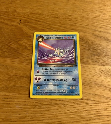 Pokémon karte dunkles entoron - dunkles,