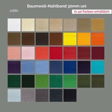 Baumwoll nahtband uni mm - nahtband,