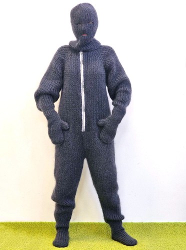 Gray extreme catsuit - , bodysuit