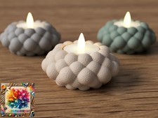 Bubble LED Teelichthalter (3er