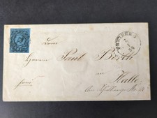 Altdeutschland Sachsen Nr 10 Freiberg 12 Halle BAHNPOST Leipzig Magdeburg