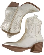 Wildleder-Cowboystiefel, kurze