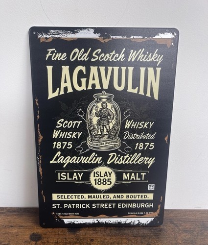 Blechschild lagavulin whisky - blechschild,