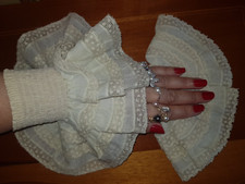 EWA I WALLA  ACCESSORIES   ARMSTULPEN   COTTON  FARBE: CREAM  EINHEITSGRÖßE