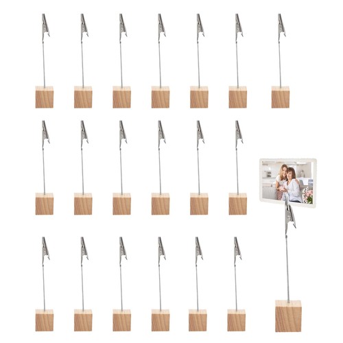 Fotohalter klammern holz memo - klammern,