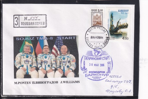 Iss sojus tma start - sojus, tma-8