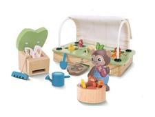 Hape Bio Gewächshaus  32 Teilig Holzspielzeug NEU OVP