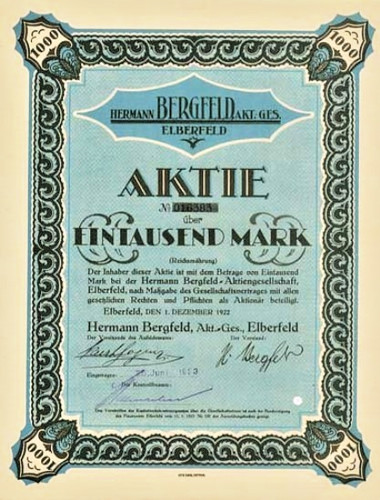 Hermann bergfeld elberfeld - hermann, ag