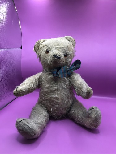 Vintage teddybär holzwolle - teddybär,
