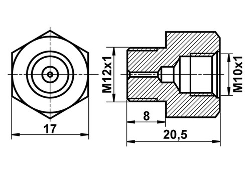 Ate adapter bremsleitung - ate, adapter,