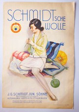 Alte Papiertüte Schmidtsche Wolle Altenburg Lux Seife Laden Deko 1930er Reklame
