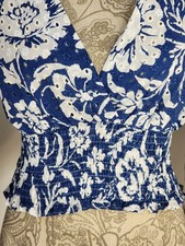 Zara Crop Bluse Top Floral