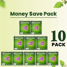 10 x nicorrette inhaler 15 mg 20 Cartridges PACK OF 10