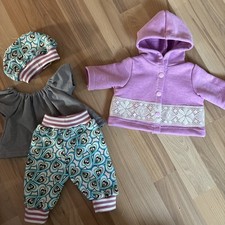 Niedliches Puppenkleidung Set 43cm 4-teilig Handmade