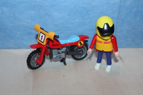Playmobil motorrad mit fahrer - motorrad,
