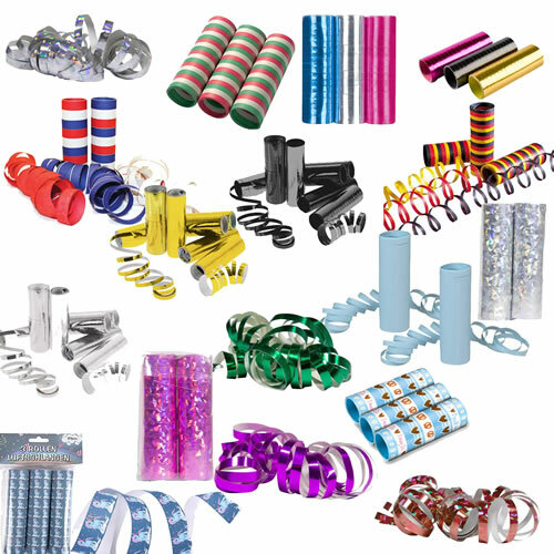Luftschlangen metallic - -,