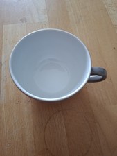 Dibbern Solid Color 1 Kaffeetasse Tasse + Untertasse, grau, 0,25l, neuwertig