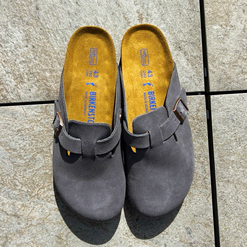 Birkenstock boston clogs grau - birkenstock,