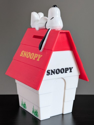 Snoopy coin piggy bank - bank, peanuts