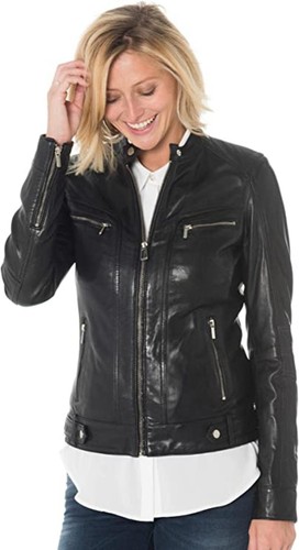Damen lammfell lederjacke - damen,