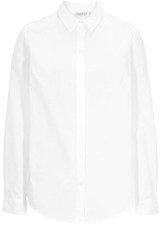 Neu Oxford-Hemdbluse Gr. 36 Weiß Damen-Hemd Shirt Tunika Oberteil