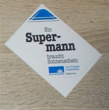 Alter Aufkleber | Sticker Sonnenschein Batterien - Supermann Superman