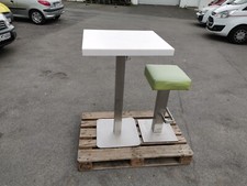 Gebrachte  VA Edelstahl Tisch Bistrotisch Bartisch Marmor Stehtisch 60X70  108cm