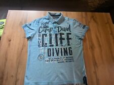 CAMP DAVID Polo Shirt Gr. M Hellblau wie NEU  bekannt v. ?DSDS Dieter Bohlen ?