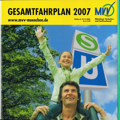 Fahrplanbuch mvv münchen 2007 - fahrplanbuch,