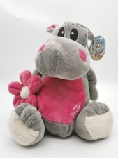 Nilpferd Stofftier Nicky Toy ⭐️ Flusspferd Plüschtier / Kuscheltier ⭐️ Etikett