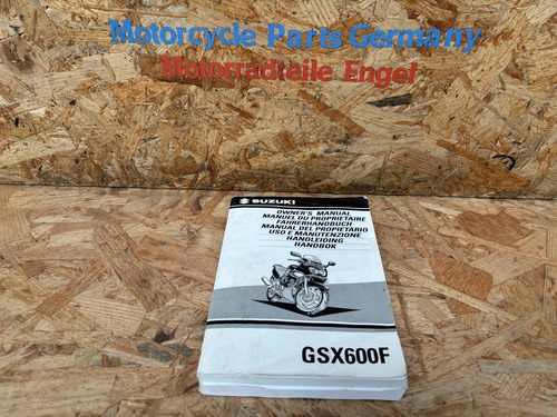 Suzuki gsx600f fahrerhandbuch - suzuki,