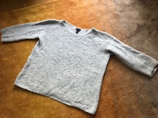 kuscheliger MARCCAIN Pulli mit Alpaka in silbergrau Oversize / Größe N6