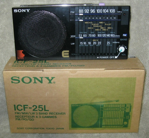 Sony icf 25l band receiver - sony, icf-25l