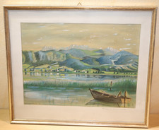 Aquarell Landschaft Bernau mit