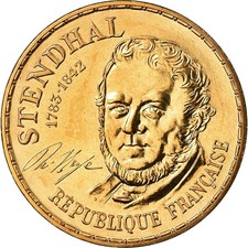 Münze, Frankreich, Stendhal, 10 Francs, 1983, Paris, STGL, Nickel-Bronze