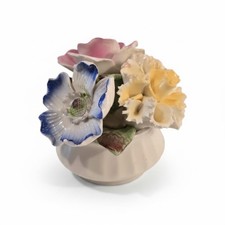 Royal Stratford Porzellan Blumengesteck Miniatur 5 cm