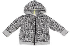 PRENATAL Kapuzen-Jacke Sweatjacke Hoodie Musterprint Jungen - Gr. 80 grau