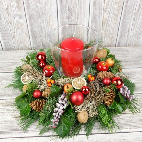 Windlicht glas weihnachten - windlicht,