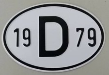 D - Schild mit Jahreszahl