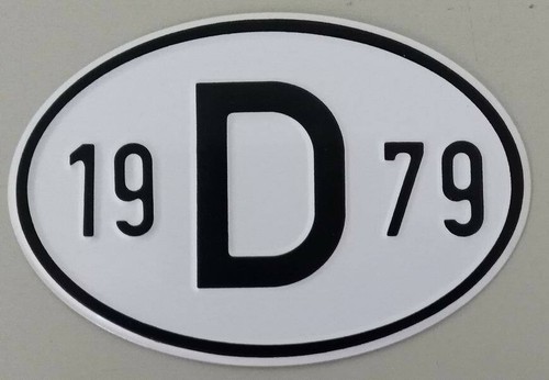 Schild mit jahreszahl - d,