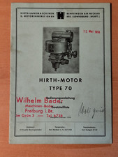 Hirth Engine Type 70 Spare