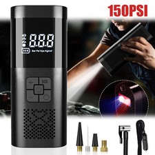 ELEKTRISCHE AUTO REIFEN AKKU LUFTPUMPE KOMPRESSOR LCD FÜR FAHRRAD KFZ 150PSI 12V