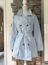 Leichter Trenchcoat hellblau Gr. 42 von Jean Pascale neuwertig
