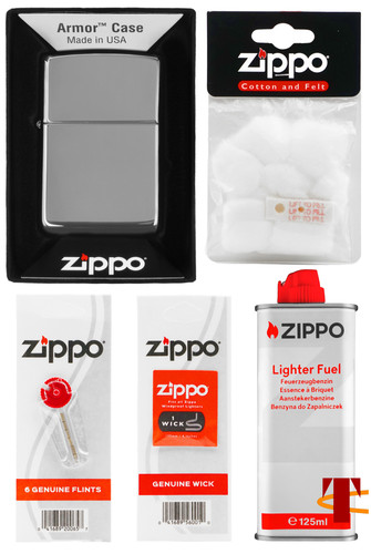 Zippo armor feuerzeug set - zippo,