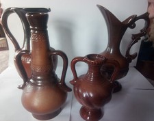 Keramik Vasen 4 Stück . 50er-60er Jahre vermutlich Bulgarien oder Ungarn 