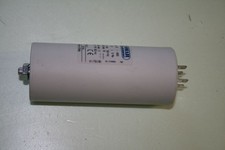 Betriebskondensator 80µF, Stecker, Wechselstrommotor, Elektromotor, Kondensator