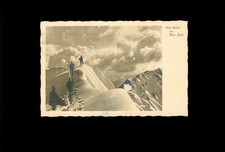 Ansichtskarte Mit Glück ins Neue Jahr Bergsteiger gelaufen 1937