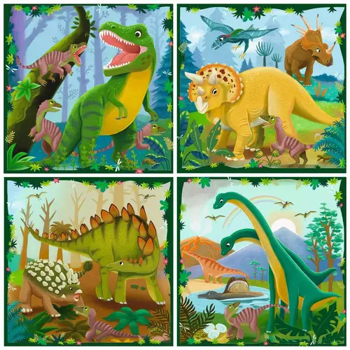 Puzzle dinosaurier - puzzle, (56