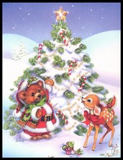 Greeting Card - Bear Deer